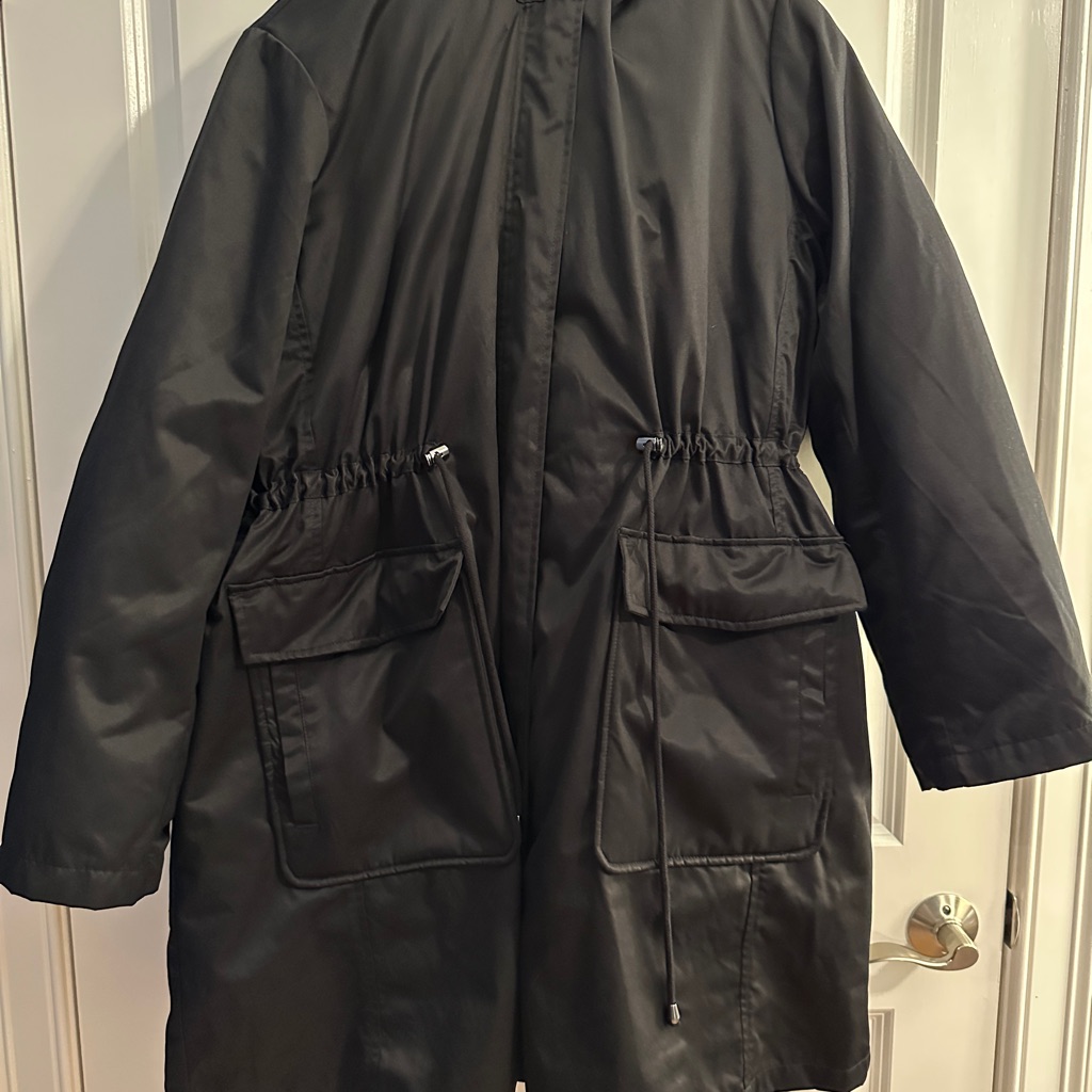 Torrid Black Nylon 3 In 1 Parka Puffer